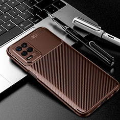 Funda Silicona Carcasa Goma Twill para Realme 8 5G Marron