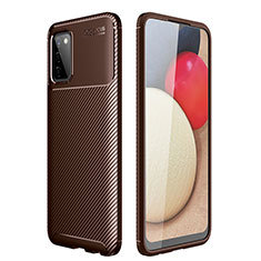 Funda Silicona Carcasa Goma Twill para Samsung Galaxy A03s Marron