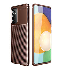 Funda Silicona Carcasa Goma Twill para Samsung Galaxy A34 5G Marron