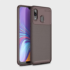 Funda Silicona Carcasa Goma Twill para Samsung Galaxy A40 Marron