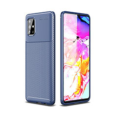 Funda Silicona Carcasa Goma Twill para Samsung Galaxy A51 5G Azul