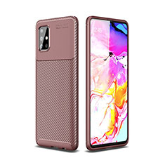 Funda Silicona Carcasa Goma Twill para Samsung Galaxy A51 5G Marron