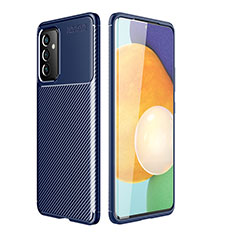 Funda Silicona Carcasa Goma Twill para Samsung Galaxy A54 5G Azul