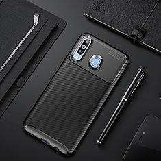 Funda Silicona Carcasa Goma Twill para Samsung Galaxy A60 Negro