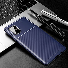 Funda Silicona Carcasa Goma Twill para Samsung Galaxy A71 4G A715 Azul