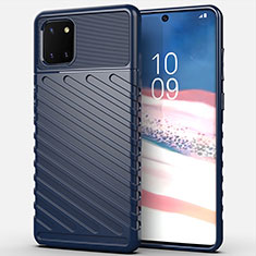 Funda Silicona Carcasa Goma Twill para Samsung Galaxy A81 Azul