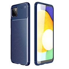 Funda Silicona Carcasa Goma Twill para Samsung Galaxy F42 5G Azul