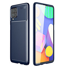 Funda Silicona Carcasa Goma Twill para Samsung Galaxy F62 5G Azul