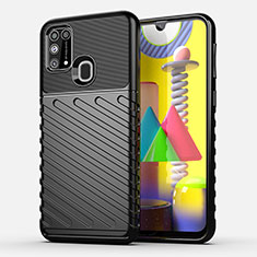 Funda Silicona Carcasa Goma Twill para Samsung Galaxy M31 Negro