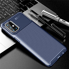 Funda Silicona Carcasa Goma Twill para Samsung Galaxy M31s Azul