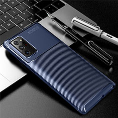 Funda Silicona Carcasa Goma Twill para Samsung Galaxy Note 20 Ultra 5G Azul