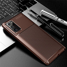 Funda Silicona Carcasa Goma Twill para Samsung Galaxy Note 20 Ultra 5G Marron