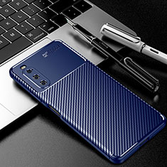 Funda Silicona Carcasa Goma Twill para Sony Xperia 10 IV Azul