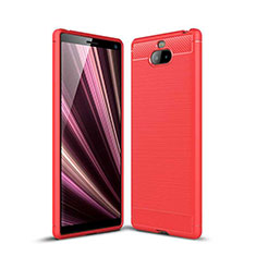 Funda Silicona Carcasa Goma Twill para Sony Xperia XA3 Ultra Rojo