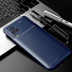 Funda Silicona Carcasa Goma Twill para Vivo iQOO 7 Legend 5G Azul