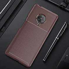 Funda Silicona Carcasa Goma Twill para Vivo Nex 3S Marron