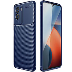 Funda Silicona Carcasa Goma Twill para Vivo Y55s (2021) Azul