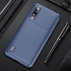 Funda Silicona Carcasa Goma Twill para Xiaomi CC9e Azul