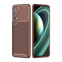 Funda Silicona Carcasa Goma Twill para Xiaomi Mi 10S 5G Marron