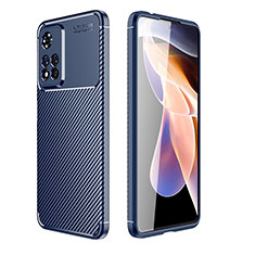 Funda Silicona Carcasa Goma Twill para Xiaomi Mi 11i 5G (2022) Azul