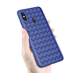 Funda Silicona Carcasa Goma Twill para Xiaomi Mi 8 Azul