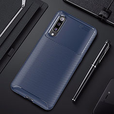 Funda Silicona Carcasa Goma Twill para Xiaomi Mi 9 Lite Azul