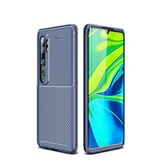 Funda Silicona Carcasa Goma Twill para Xiaomi Mi Note 10 Azul