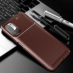 Funda Silicona Carcasa Goma Twill para Xiaomi POCO M3 Pro 5G Marron