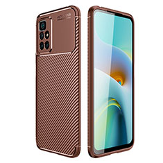 Funda Silicona Carcasa Goma Twill para Xiaomi Redmi 10 (2022) Marron