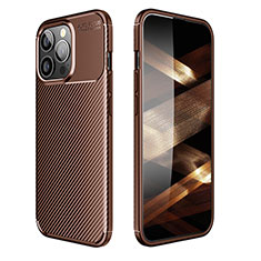 Funda Silicona Carcasa Goma Twill S01 para Apple iPhone 14 Pro Marron