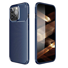 Funda Silicona Carcasa Goma Twill S01 para Apple iPhone 15 Pro Azul