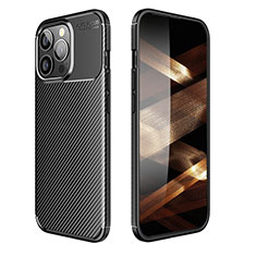 Funda Silicona Carcasa Goma Twill S01 para Apple iPhone 16 Pro Max Negro