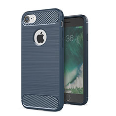 Funda Silicona Carcasa Goma Twill S01 para Apple iPhone 8 Azul