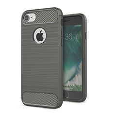 Funda Silicona Carcasa Goma Twill S01 para Apple iPhone 8 Gris