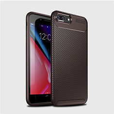 Funda Silicona Carcasa Goma Twill S01 para Apple iPhone 8 Plus Marron