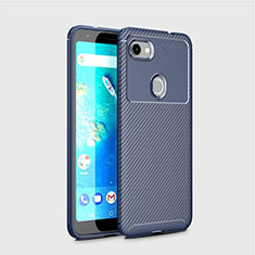 Funda Silicona Carcasa Goma Twill S01 para Google Pixel 3 Azul