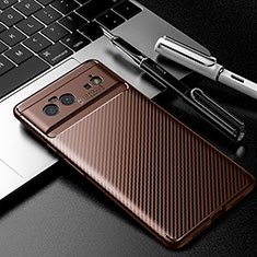 Funda Silicona Carcasa Goma Twill S01 para Google Pixel 6 5G Marron