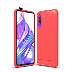 Funda Silicona Carcasa Goma Twill S01 para Huawei Honor 9X Pro Rojo