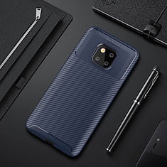 Funda Silicona Carcasa Goma Twill S01 para Huawei Mate 20 Pro Azul