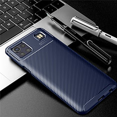 Funda Silicona Carcasa Goma Twill S01 para LG K92 5G Azul