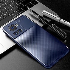 Funda Silicona Carcasa Goma Twill S01 para OnePlus 10R 5G Azul