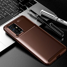 Funda Silicona Carcasa Goma Twill S01 para Oppo F19 Pro+ Plus 5G Marron