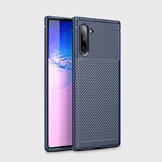 Funda Silicona Carcasa Goma Twill S01 para Samsung Galaxy Note 10 Azul