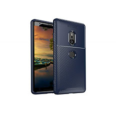 Funda Silicona Carcasa Goma Twill S01 para Sony Xperia XZ3 Azul