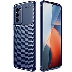 Funda Silicona Carcasa Goma Twill S01 para Vivo iQOO 9 SE 5G Azul