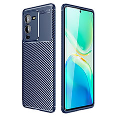 Funda Silicona Carcasa Goma Twill S01 para Vivo V25 Pro 5G Azul