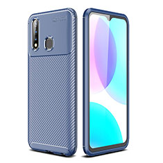 Funda Silicona Carcasa Goma Twill S01 para Vivo Y5s Azul