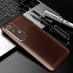 Funda Silicona Carcasa Goma Twill S01 para Xiaomi Mi 10S 5G Marron