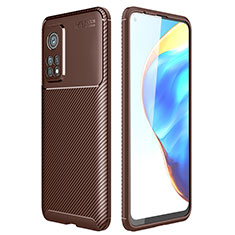 Funda Silicona Carcasa Goma Twill S01 para Xiaomi Mi 10T 5G Marron