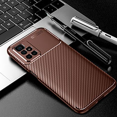 Funda Silicona Carcasa Goma Twill S01 para Xiaomi Redmi 10 (2022) Marron